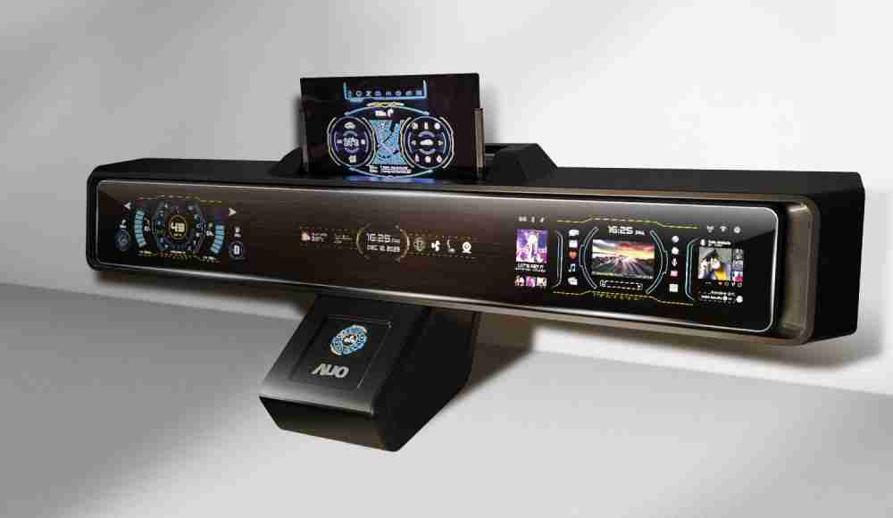 冰球突破Micro LED沉浸式车舱显示方案结合 可卷式、、、可伸缩的Micro LED应用并可呈现不同的质感纹路，，，展现人性化设计